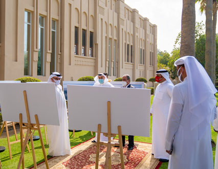 ‏HRH the Crown Prince and Prime Minister receives a briefing on the Saar Junction